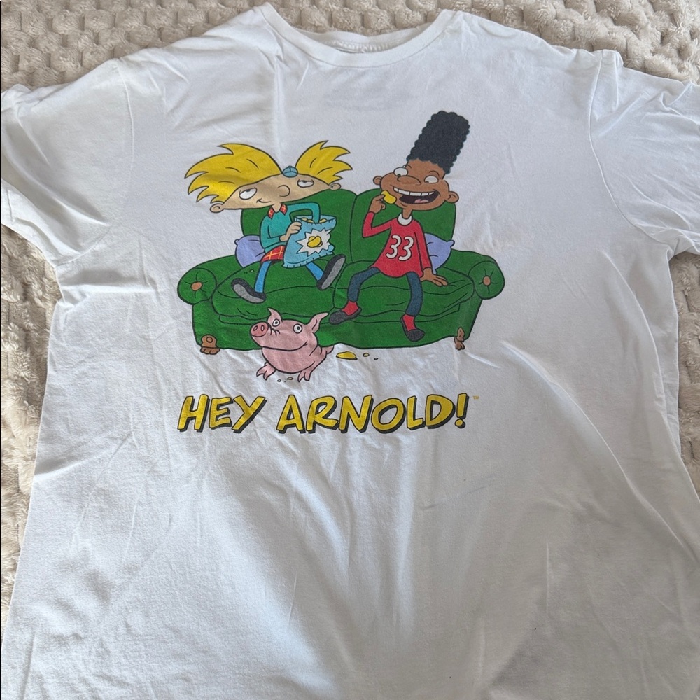 Hey Arnold! Graphic T-Shirt - White